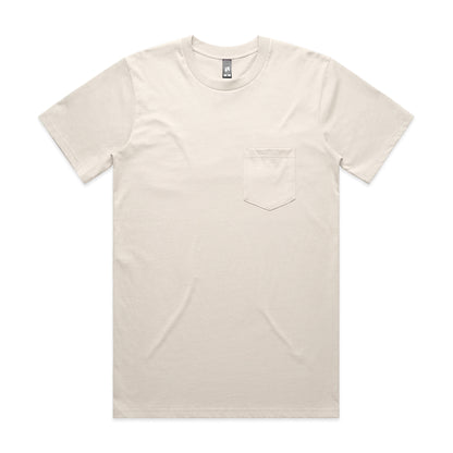 Mens Classic Pocket T-Shirt - 220gsm - Bone