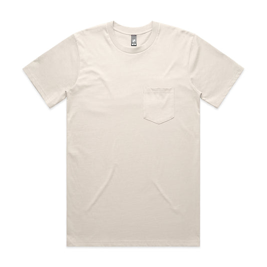 Mens Classic Pocket T-Shirt - 220gsm - Bone