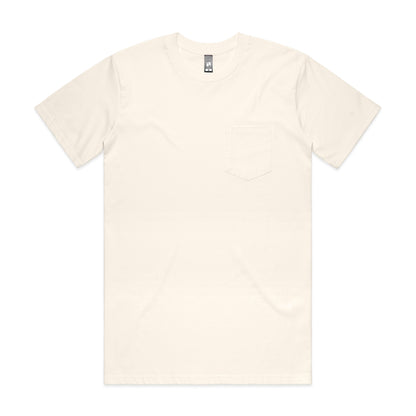 Mens Classic Pocket T-Shirt - 220gsm - Ecru