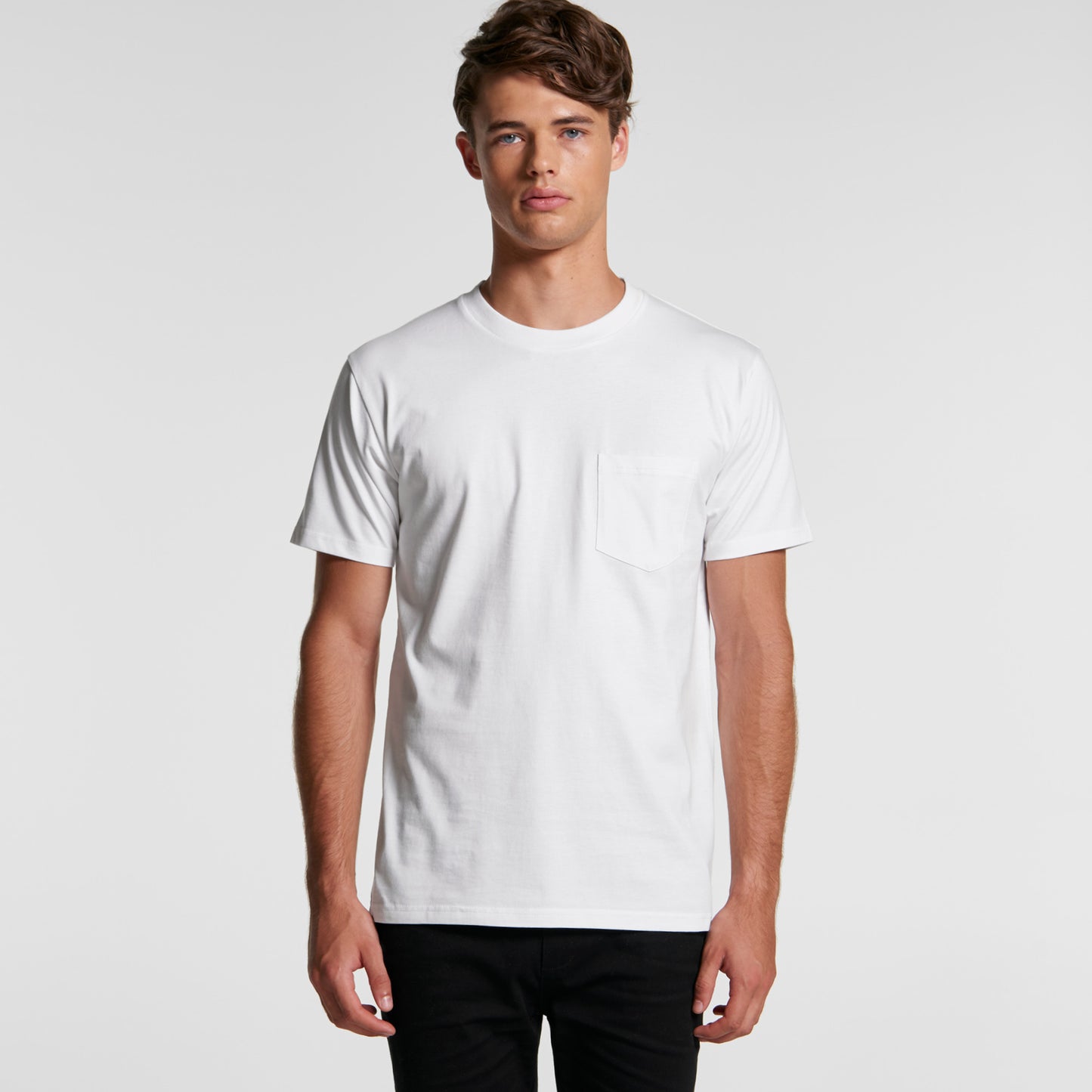 Mens Classic Pocket T-Shirt - 220gsm - Bone