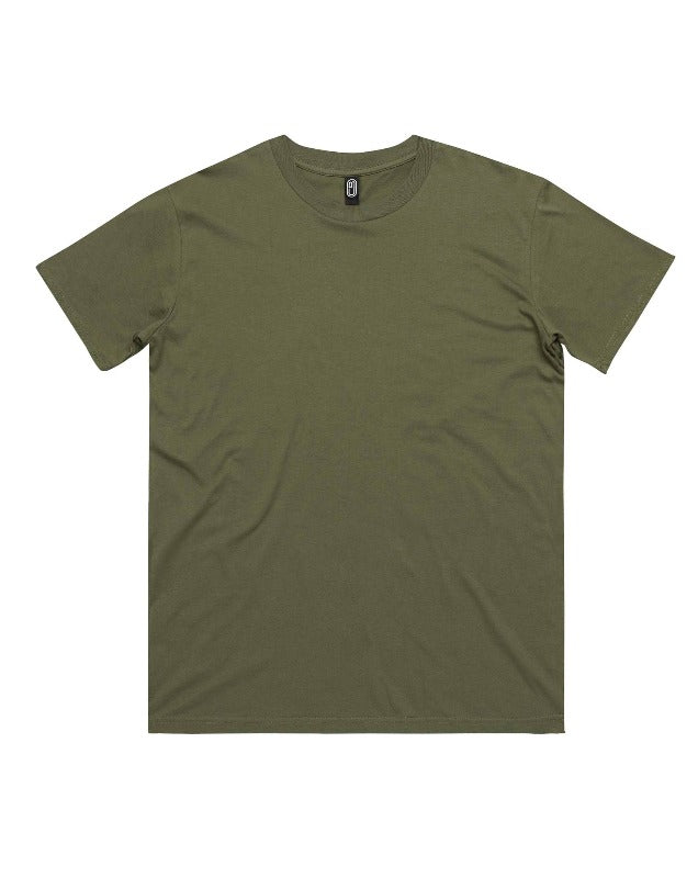 Custom Print T-Shirt unisex khaki shirt Front