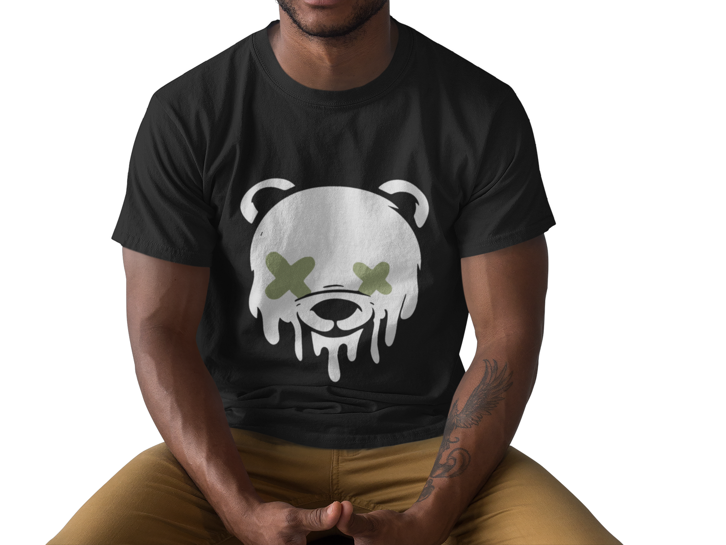 Oozing Honey Cartoon Bear face T-Shirt 2XL to 7XL